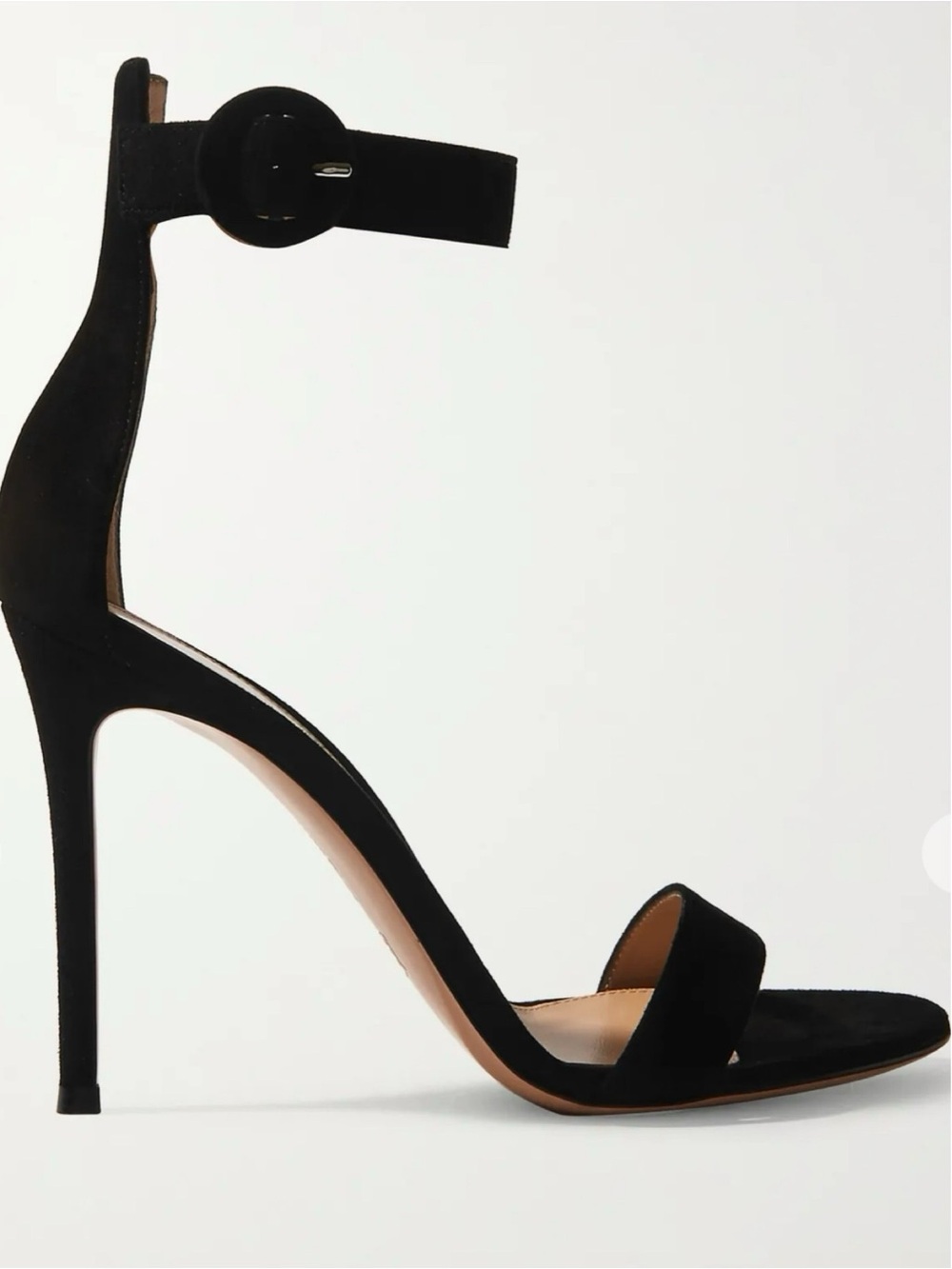 Gianvito Rossi Portofino Black Suede Sandals - Picture 2 of 11